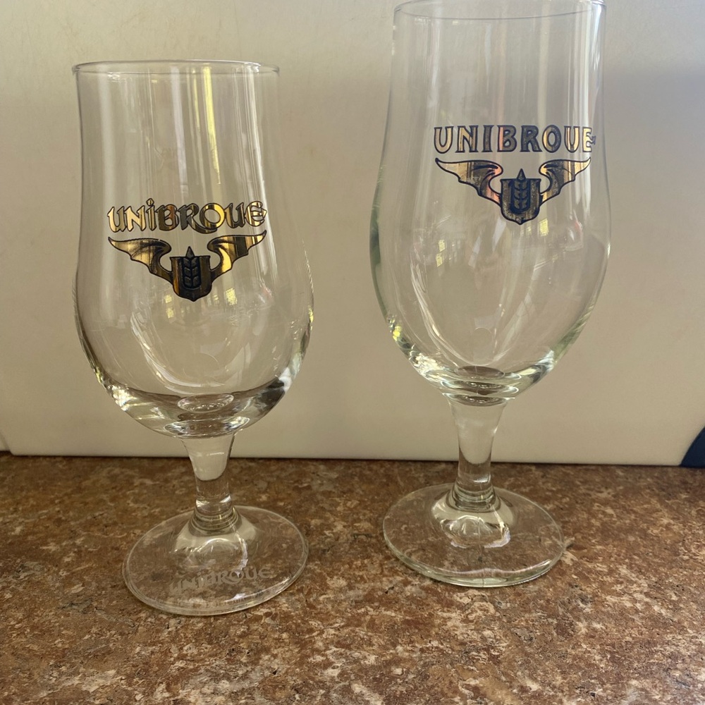 Unibroue Beer Glass Stemmed Drinkware